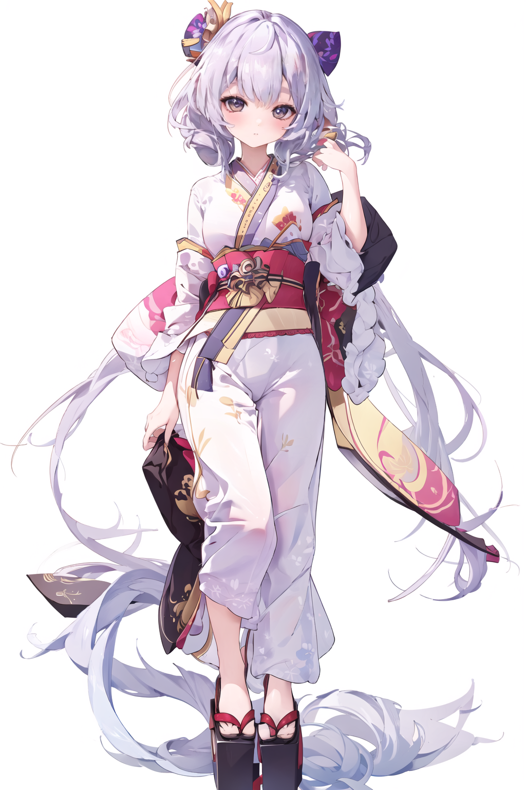 10932-811394650-(high detailed skin_1.2),8k uhd,high quality,1girl,solo,medium breasts,multicolored background,_lora_Houkisei-000007_1_,(Silk_ki.png